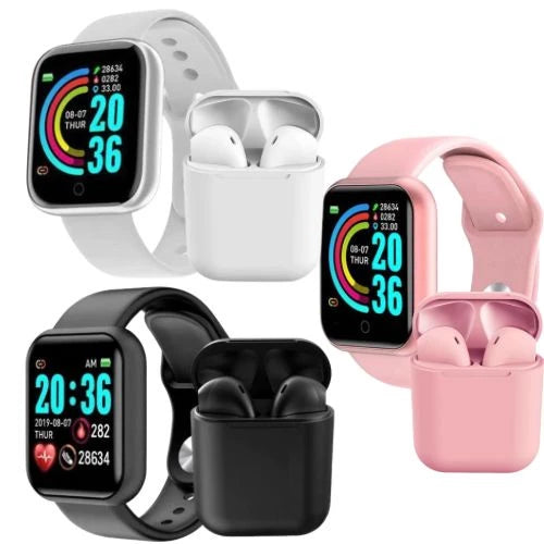 Smartwatch T500 + Airpods i12 TWS